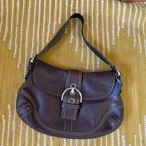 Like New Brown Leather Coach Bag